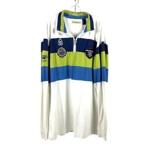 ENYCE 2XL XXL 1./4 Zip Long Sleeve All Borough Rugby Shirt